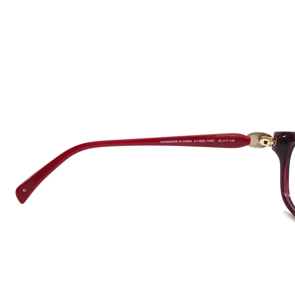 Laura Ashley Eyeglasses Frames Jean C1-RED TORT Shiny Red Tortoise 52-17-135